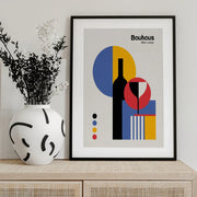 Bauhaus Wine Lodge - Retrodrome Framed Art | Home or Office Art