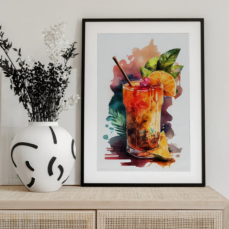 Drinks cocktail - Justyna Jaszke Framed Art | Home or Office Art