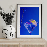 Lemon Twist Martini - Julia Ramiro Framed Art | Home or Office Art