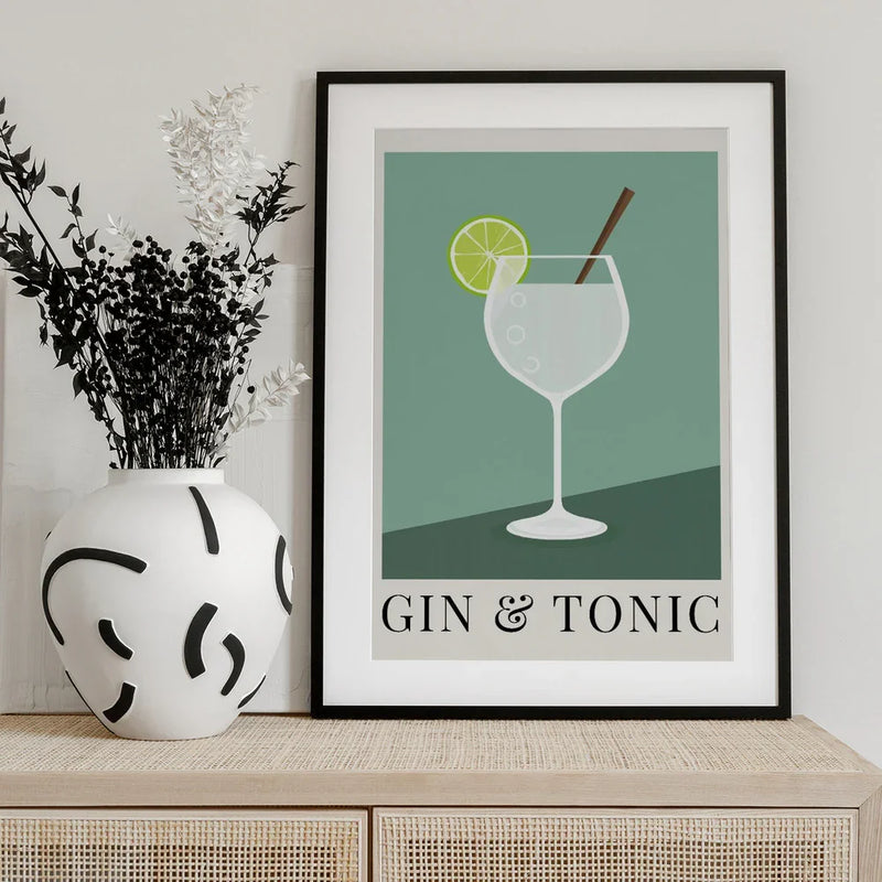 Gin &amp; Tonic - Andreas Magnusson Framed Art | Home or Office Art
