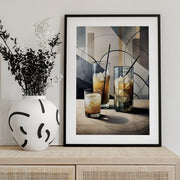 Cubist Cocktails - Miguel Bruzual Framed Art | Home or Office Art
