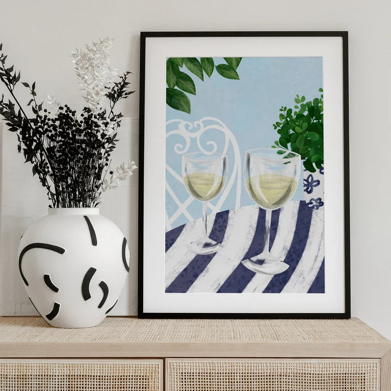 White wine under the tree - EMELIEmaria Framed Art | Home or Office Art
