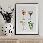 Cocktails - Petra Lizde Framed Art | Home or Office Art