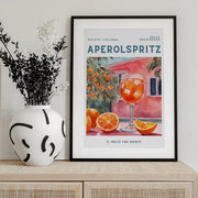 Aperol Spritz, Aquarell, Fresh - Ohkimiko Framed Art | Home or Office Art