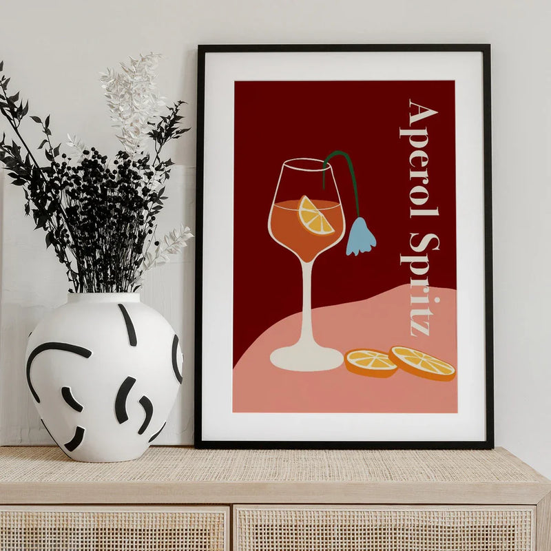 Aperol Spritz - Miho Art Studio Framed Art | Home or Office Art
