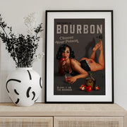 Babes of Bourbon Vol 6 Choose Your Poison Sexy Pinup - The Whiskey Ginger Framed Art | Home or Office Art
