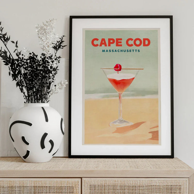 Cape Cod Cocktail Tall Poster - The Whiskey Ginger Framed Art | Home or Office Art