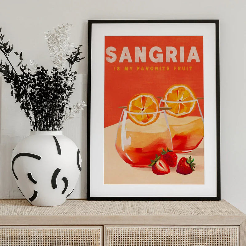 Sangria - The Whiskey Ginger Framed Art | Home or Office Art