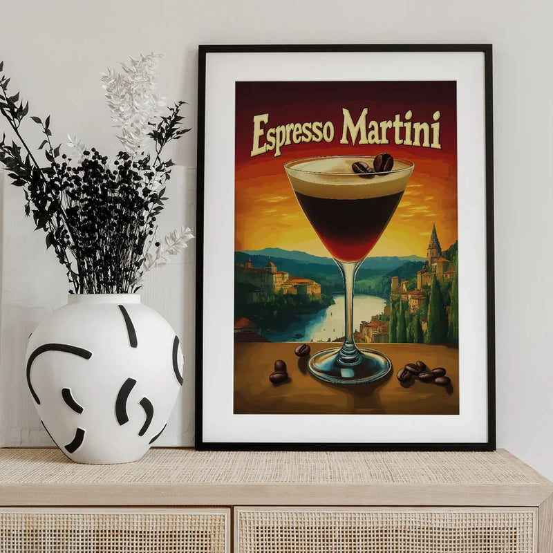 Espresso Martini Vintage - Andreas Magnusson Framed Art | Home or Office Art