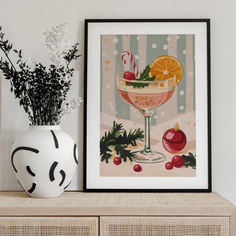 Christmas Cocktail - Melloi Art Prints Framed Art | Home or Office Art