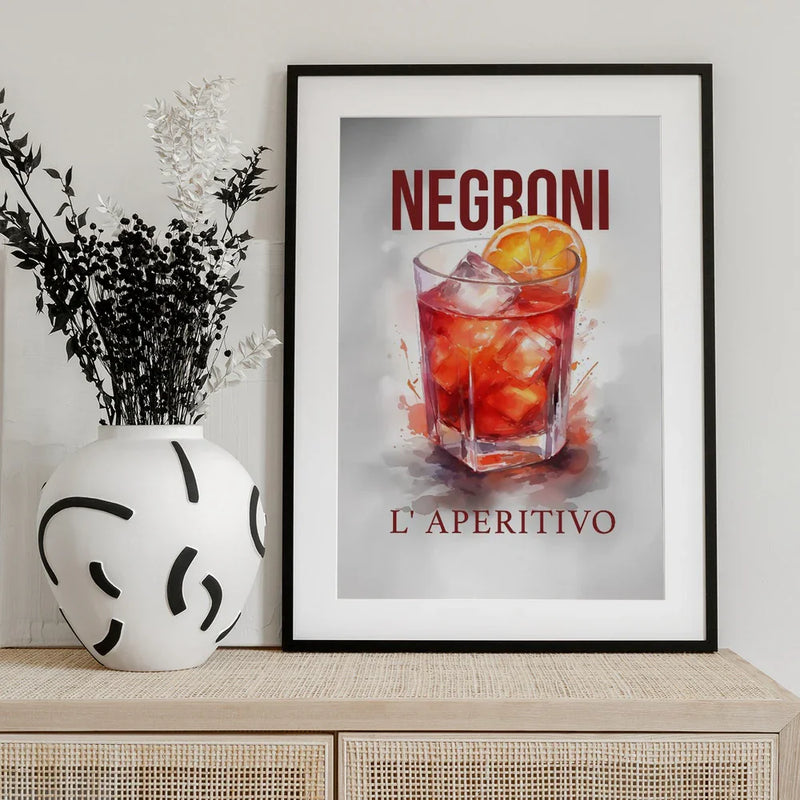 Negroni - Andreas Magnusson Framed Art | Home or Office Art