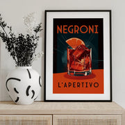 Negroni L' Apertivo - Andreas Magnusson Framed Art | Home or Office Art