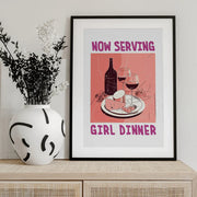 Girl Dinner No 1 - Andreas Magnusson Framed Art | Home or Office Art