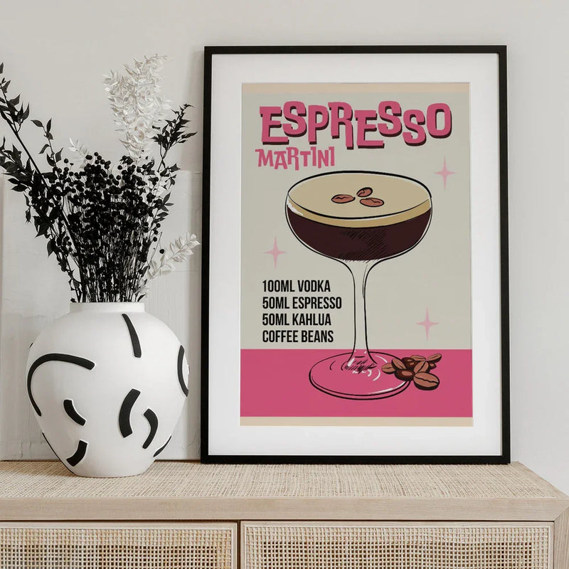 Espresso Martini - WallChart Art Studio Framed Art | Home or Office Art