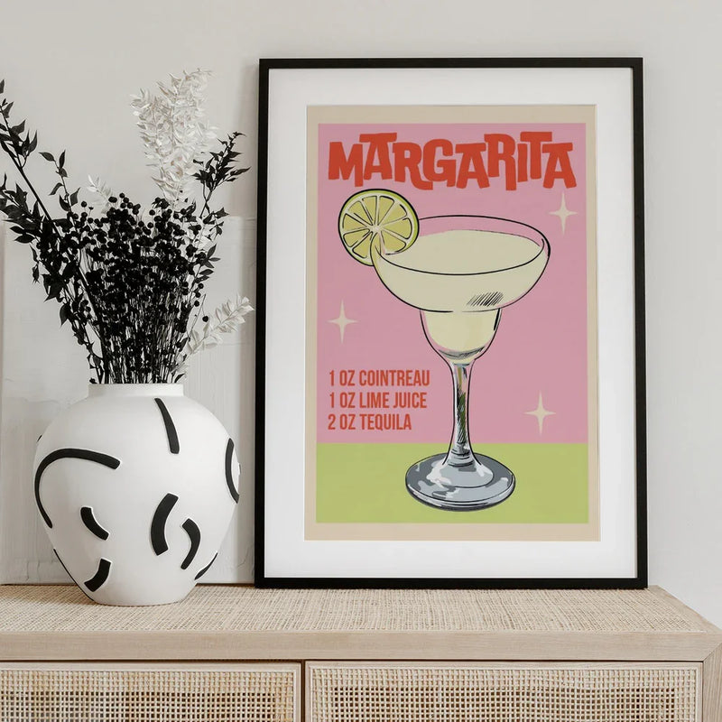 Margarita Cocktail - WallChart Art Studio Framed Art | Home or Office Art