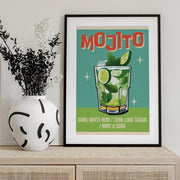 Mojito Cocktail - WallChart Art Studio Framed Art | Home or Office Art