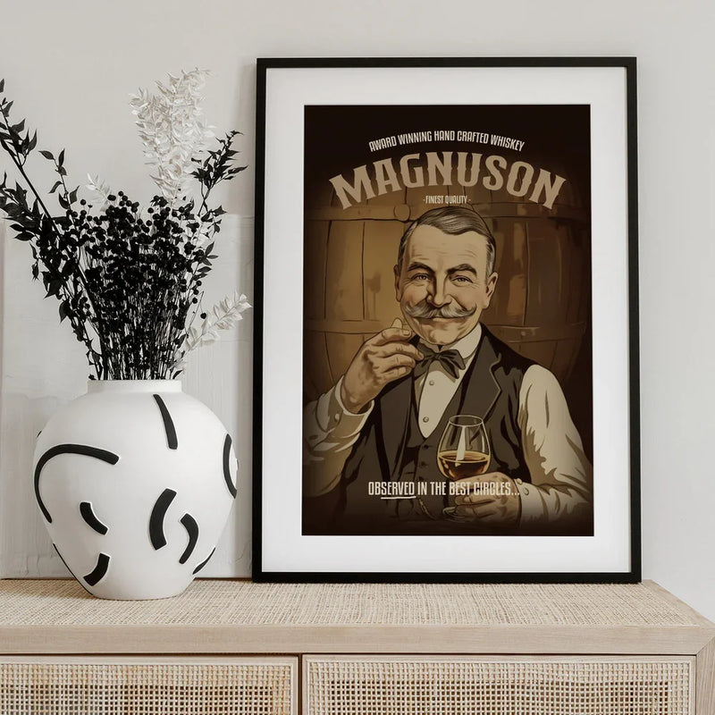 Magnuson Whiskey - Andreas Magnusson Framed Art | Home or Office Art