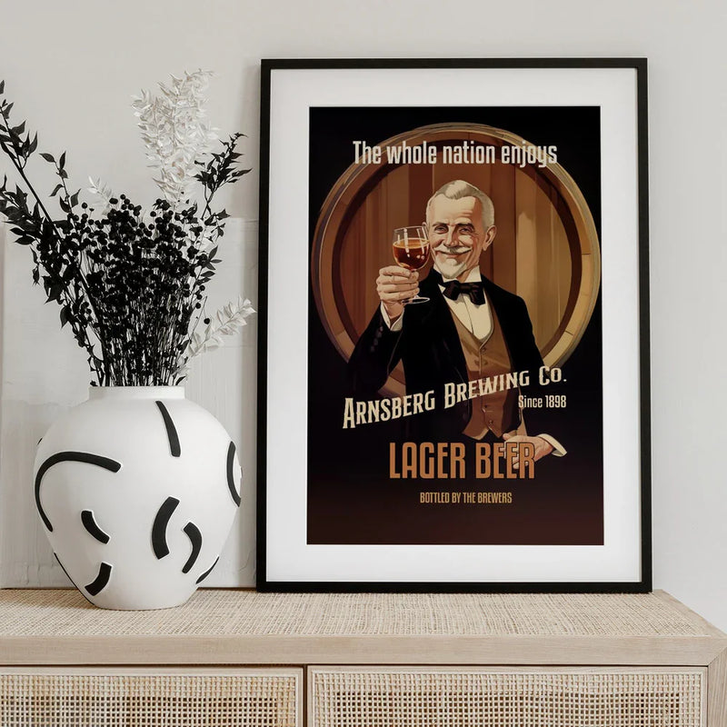 Lager Beer - Andreas Magnusson Framed Art | Home or Office Art