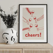 Cheers! Wine Celebration - Rio Soléy Framed Art | Home or Office Art