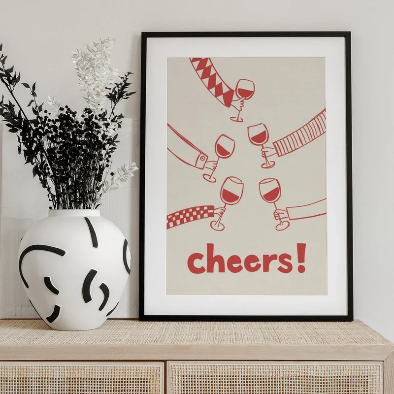 Cheers! Wine Celebration - Rio Soléy Framed Art | Home or Office Art