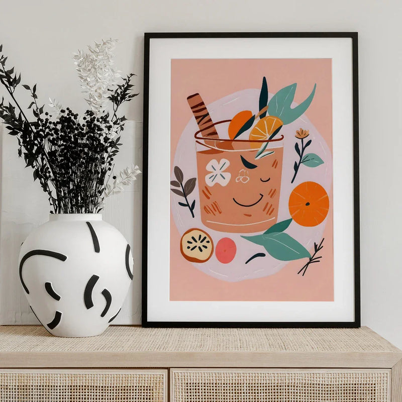 Cinnamon & Orange Cocktail - Uma Gokhale Framed Art | Home or Office Art
