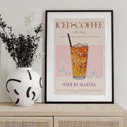 Refreshing Glass of Iced Coffee - Nazma Khokhar Framed Art | Home or Office Art