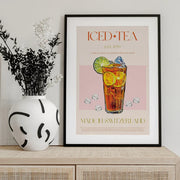 Refreshing Glass of Iced Tea - Nazma Khokhar Framed Art | Home or Office Art