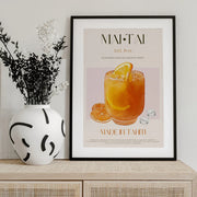 Orange Bliss Drink - Nazma Khokhar Framed Art | Home or Office Art