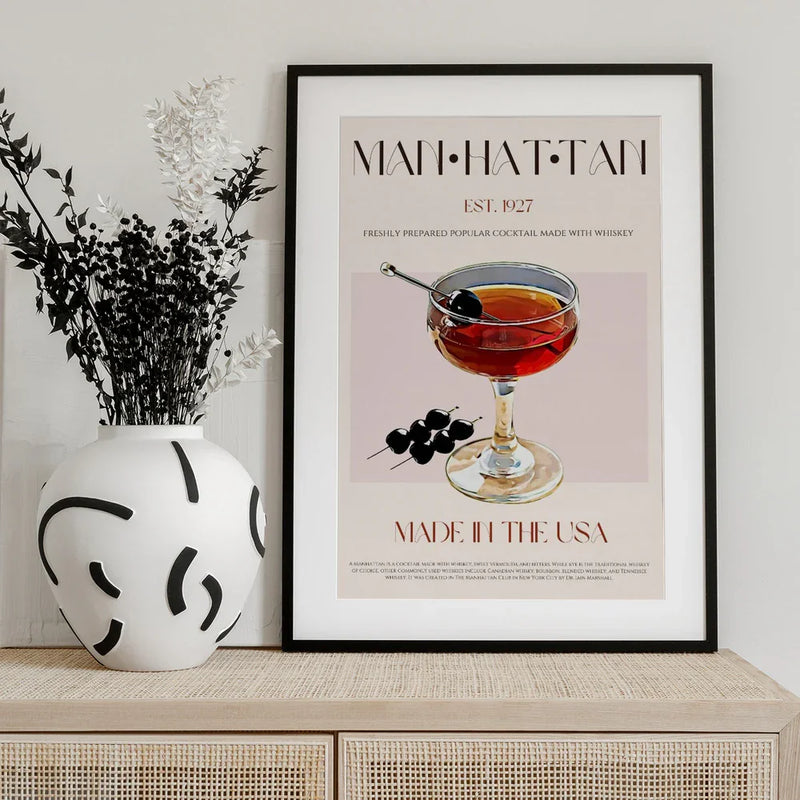 Classic Manhattan - Nazma Khokhar Framed Art | Home or Office Art