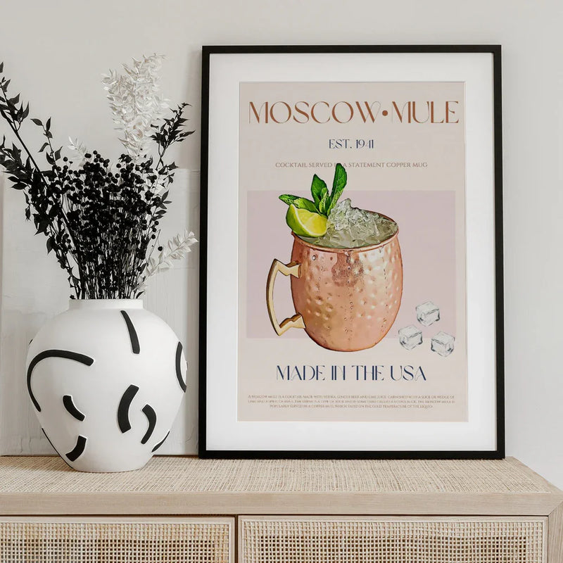 Moscow Mule Print - Nazma Khokhar Framed Art | Home or Office Art