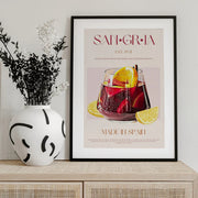 A Glass Filled With Red Wine - Nazma Khokhar Framed Art | Home or Office Art