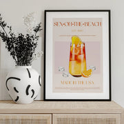 Tropical Sunset Sip - Nazma Khokhar Framed Art | Home or Office Art