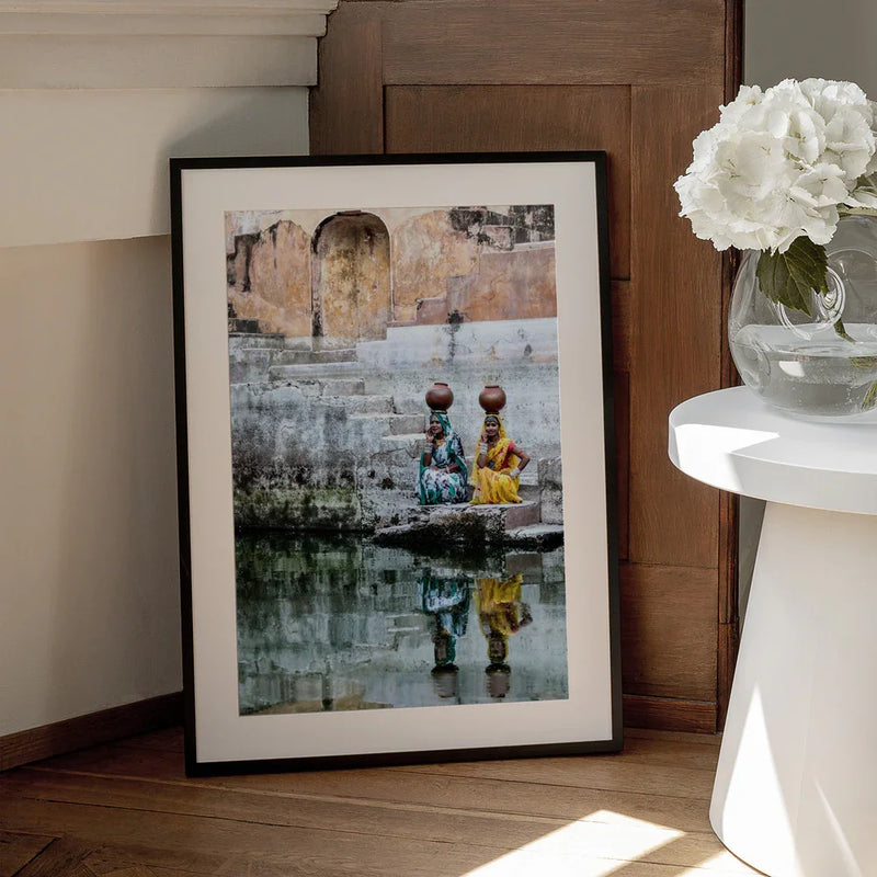 Stepwell Reflections - Susan Moss Framed Art | Home or Office Art