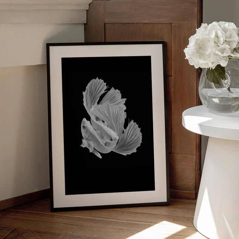 White Love Framed Art Andi Halil | Home or Office Art