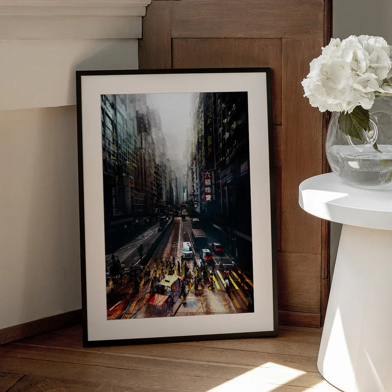 streets of Hong Kong Framed Art Carmine Chiriacò | Home or Office Art