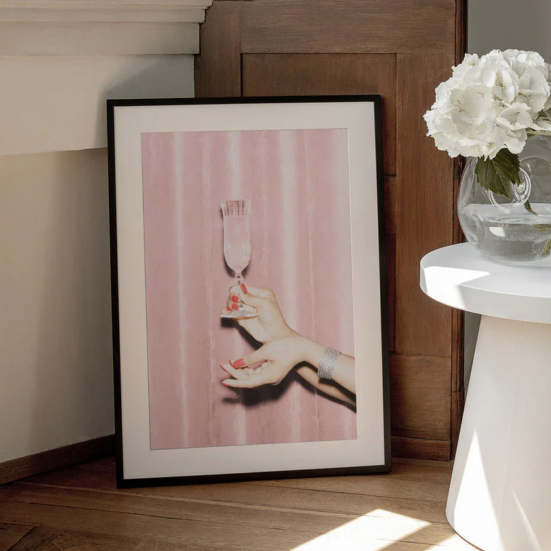 Here's To Pink 01 - Pictufy Studio III Framed Art | Home or Office Art