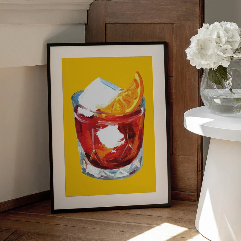 Negroni On Sunshine - Alice Straker Framed Art | Home or Office Art