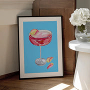 Sparkling Rose Gin Cocktail - Alice Straker Framed Art | Home or Office Art