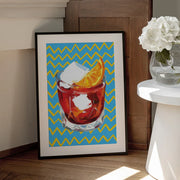 Negroni Blue - Alice Straker Framed Art | Home or Office Art