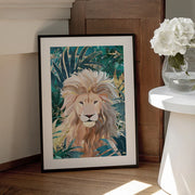 Lion Jungle 2 Framed Art Sarah Manovski | Home or Office Art