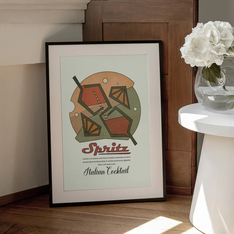 Geometrical spritz print - Dion Gem Framed Art | Home or Office Art