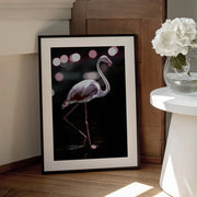 Dancing Flamingo Framed Art Shot by Clint | Home or Office Art
