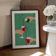 Cheers Girls - Raissa Oltmanns Framed Art | Home or Office Art