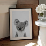 Peekaboo Baby Koala Framed Art Lola Peacock | Home or Office Art