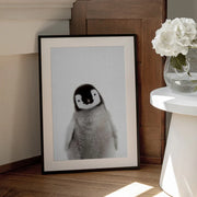 Peekaboo Baby Penguin Framed Art Lola Peacock | Home or Office Art