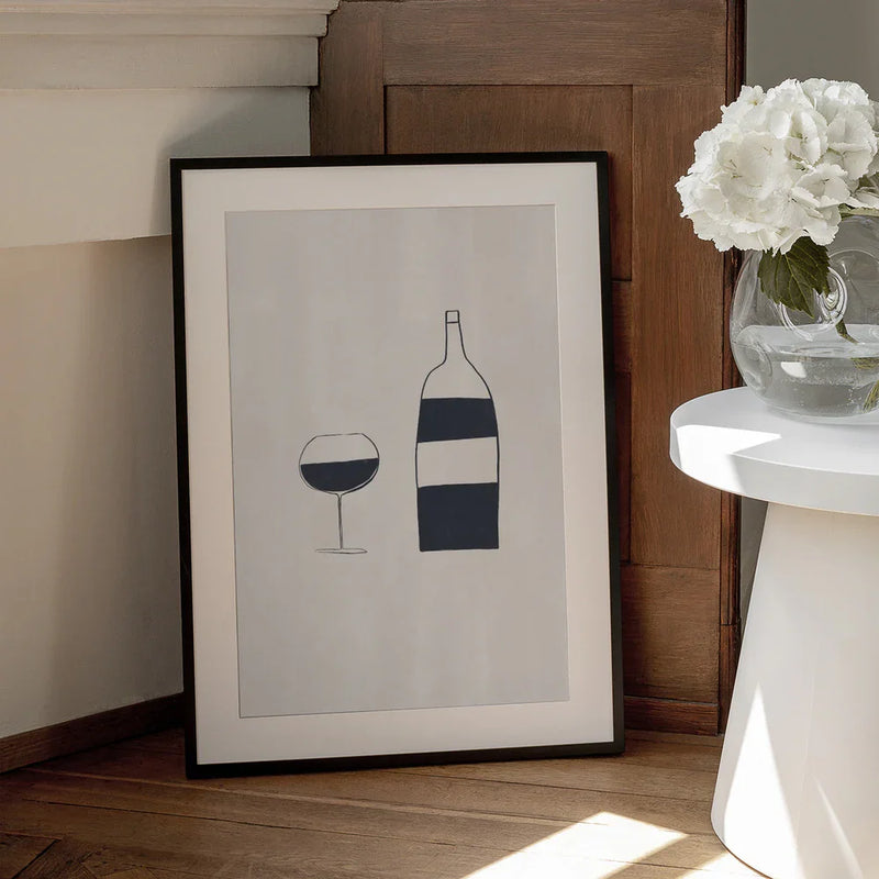Wine - Ivy Green Illustrations Framed Art | Home or Office Art