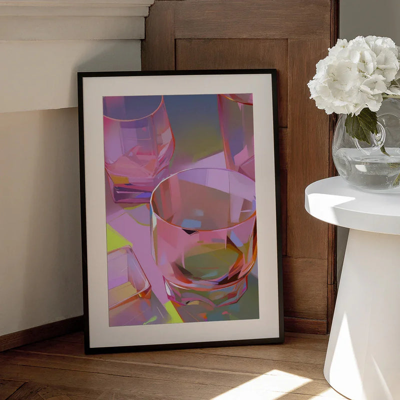Pink Glasses 2 - Treechild Framed Art | Home or Office Art