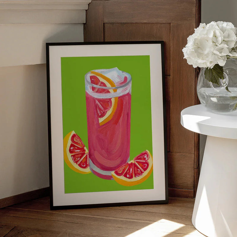 Grapefruit Paloma Pistachio - Alice Straker Framed Art | Home or Office Art