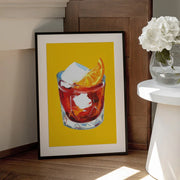 Negroni Sunshine Yellow - Alice Straker Framed Art | Home or Office Art