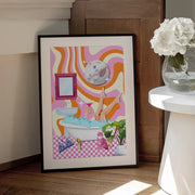 Groovy Bathtub Bliss - Athene Fritsch Framed Art | Home or Office Art